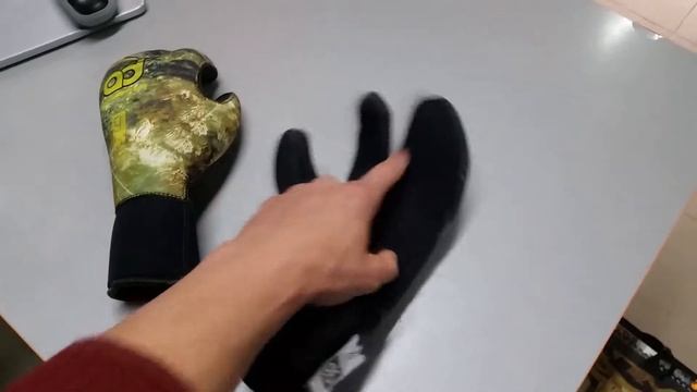 Перчатки трёхпалые AquaDiscovery "Camo 3D", 9мм смотреть онлайн