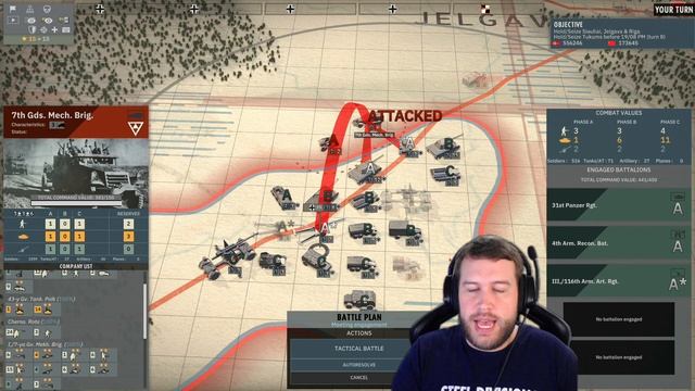MULTIPLE ARMOURED CLASHES! Steel Division 2 Campaign - Burning Baltics #9 (Axis) смотреть онлайн