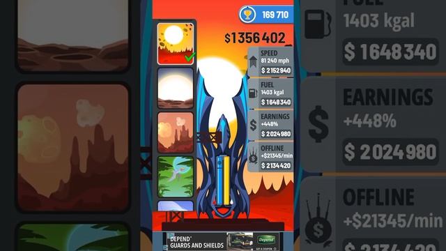 All Planets Unlocked!!! - Rocket Sky смотреть онлайн
