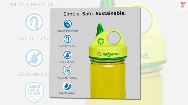 Nalgene Grip 'n Gulp Bottle, Orange Giraffe, 12oz смотреть онлайн
