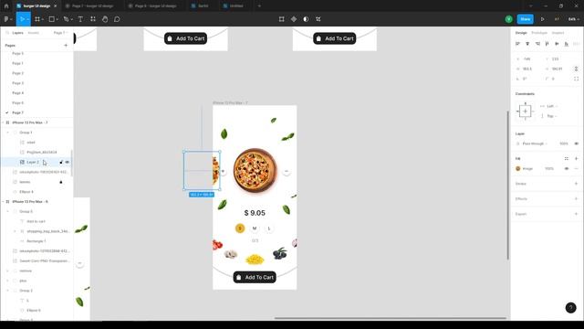 amazing scroll pizza animation prototype #figma #uidesign смотреть онлайн