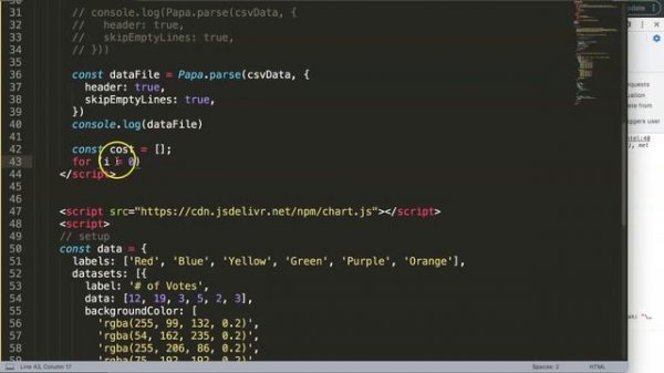 How to Parse CSV String in Javascript with Papaparse JS and Chart JS