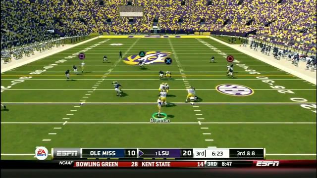 Magnolia Bowl - NCAA Football 14 LSU Dynasty - Week 12 vs Ole Miss (Season 4) смотреть онлайн