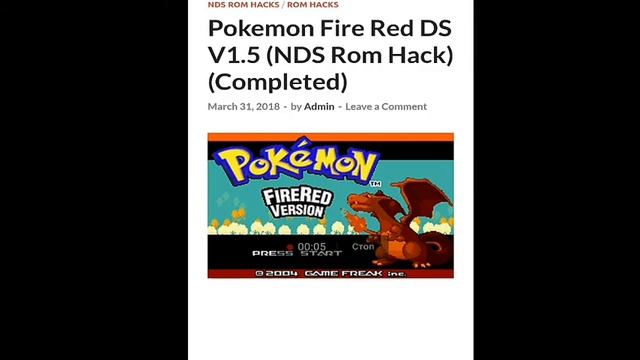 как установить Pokemon fire red на эмулятор NDS? смотреть онлайн