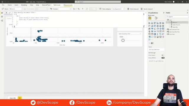 Using What-If Parameters in Scatter Charts in Power BI смотреть онлайн