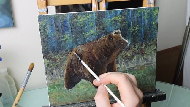 Painting A Bear In Acrylics | Easy Process Explained смотреть онлайн