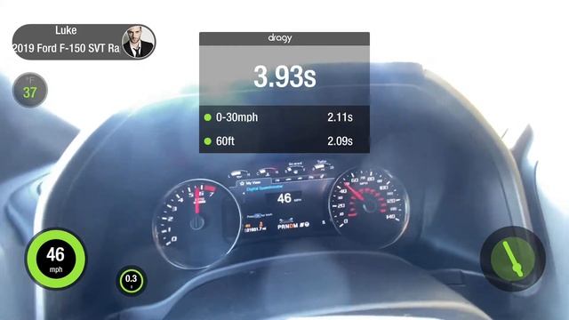 2019 Ford F-150 Raptor 0-60 MPH (0-100 KM/H) Attempt 1 смотреть онлайн