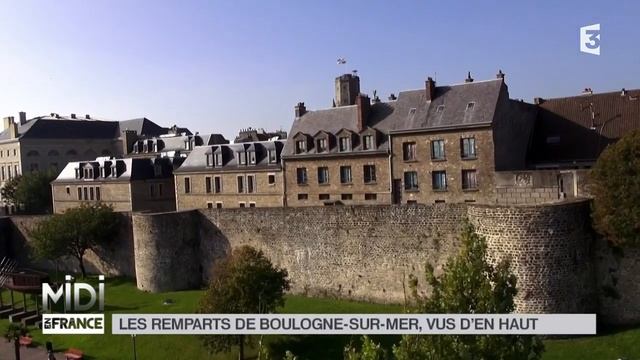 VUE D'EN HAUT : Les remparts de Boulogne-sur-Mer смотреть онлайн