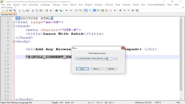 Add Mozilla Firefox and Google Chrome In Notepad++ In windows 10 смотреть онлайн