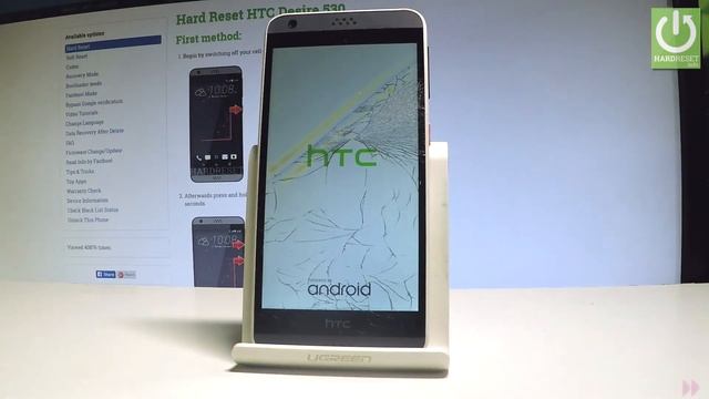 How to Hard Reset HTC Desire 530 - Wipe Data / Reset Android смотреть онлайн