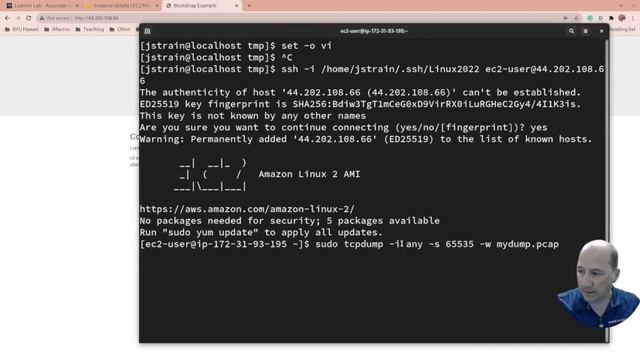 Using AWS to get a tcpdump to view in wireshark смотреть онлайн