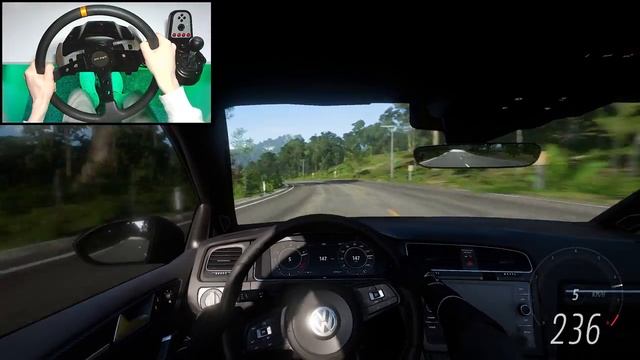 720HP Volkswagen Golf R 2021 - Forza Horizon 5 | Steering Wheel Gameplay смотреть онлайн