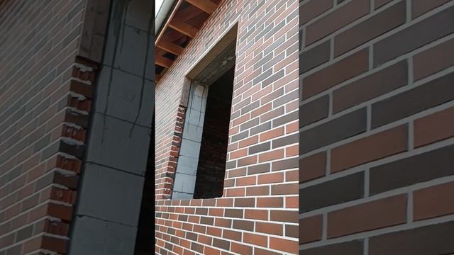 Баварская кирпичная кладка, под Белый шов. Белый цемент, Белый песок.