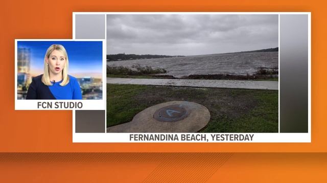 Fernandina Beach left with fallen trees and flooding after Hurricane Ian смотреть онлайн