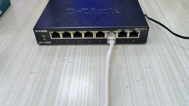 Проверка портов коммутатора D-Link DGS-1008D смотреть онлайн