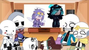Sans Au’s react to Nightmare Sans // Undertale Au // Gacha Club // Canon design? //