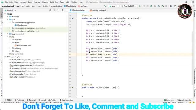 Tutorial Cara Membuat Beberapa Tombol OnClick Listener di Android Studio Tutorial Android смотреть онлайн