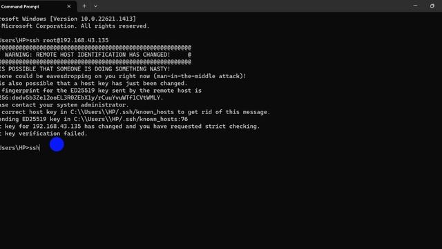How to fix WARNING REMOTE HOST IDENTIFICATION HAS CHANGED|| Host key verification failed смотреть онлайн