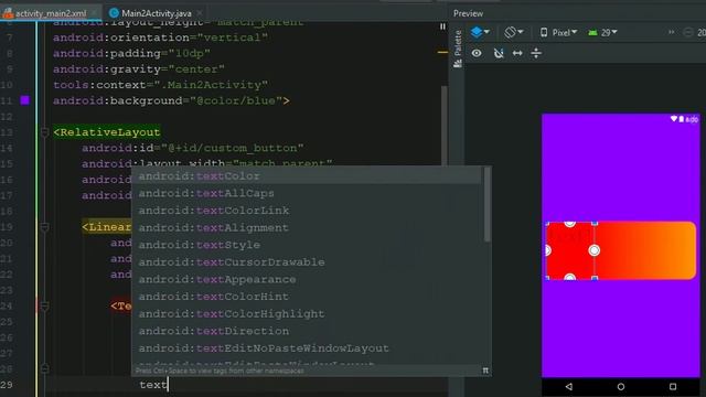 Create a Button with multiple views | Android studio смотреть онлайн