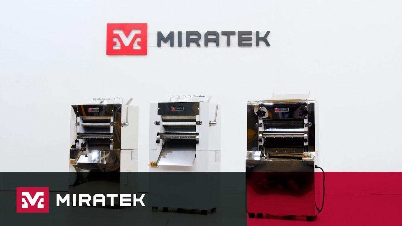 Лапшерезательные тестораскаточные машины для крутого теста Miratek KX и Miratek KL смотреть онлайн