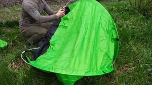 Самораскладывающаяся палатка. Всё было просто! Еле догадался