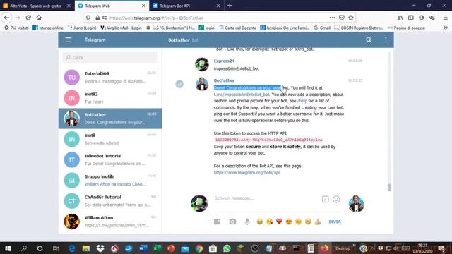#10 - Generazione tramite inoltro da BotFather - Tutorial Bot Telegram PhP [ITA] смотреть онлайн