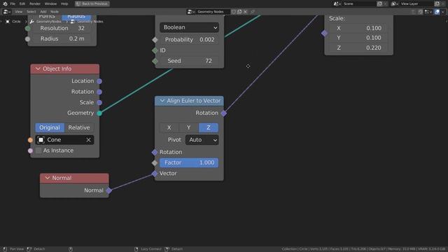Blender Tutorial - Geometry Nodes - Random probability смотреть онлайн