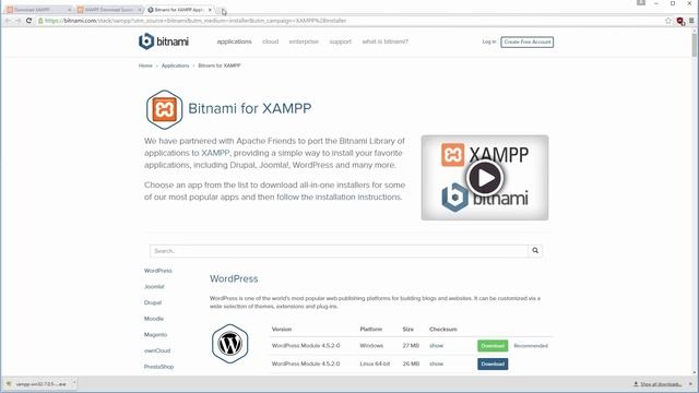 How to install the Apache server, MySQL and PHP 7 on Windows with XAMPP смотреть онлайн