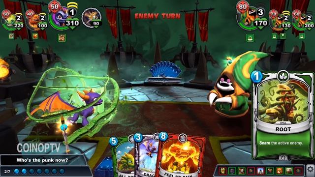 Skylanders Battlecast Defeat Spell Punks Kaos Realm смотреть онлайн