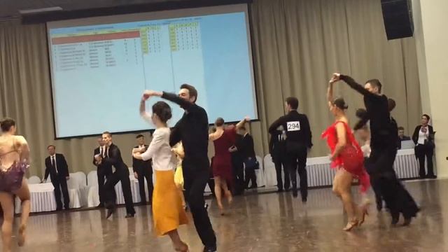 Чемпионат вузов, Д класс, латина, 1\2 джайв смотреть онлайн