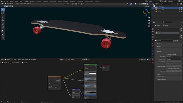 Курс Супер Blender. Задание. Запечь текстуры модели лонгборда смотреть онлайн