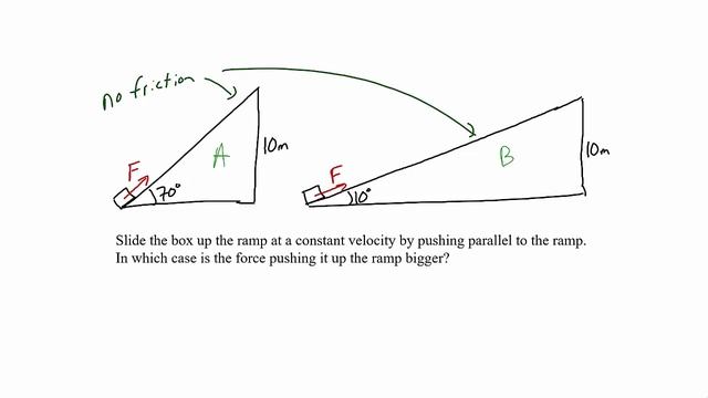 Calculating Work Done by Applied Force Lifting and Lowering Object смотреть онлайн