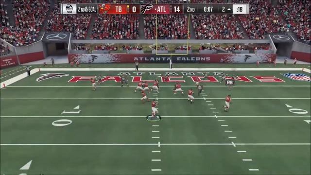 Madden 18 Falcons vs Tampa Bay Buccaneers (New Falcons Mercedes-Benz Stadium) Game Play Xbox One смотреть онлайн