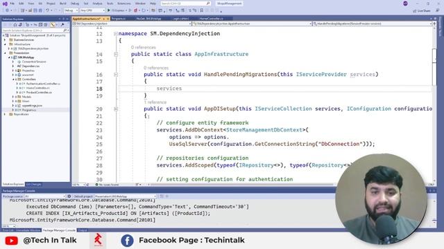 ASP.NET Core MVC CRUD Manage Adding Entity Framework Auto Migration | Project Series #22 смотреть онлайн