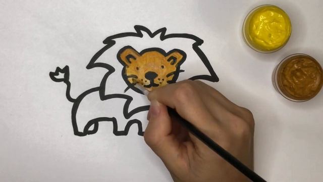 Draw a lion cub step by step | Рисуем львёнка шаг за шагом смотреть онлайн
