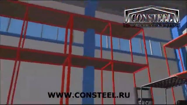 Проектирование склада из сэндвич-панелей 15х60х7 с АБК. смотреть онлайн