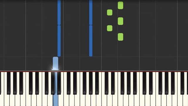Hallelujah I Love Him Her So Ray Charles [ Easy Piano Tutorial] Synthesia смотреть онлайн