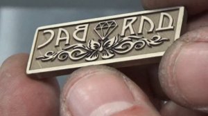 Изготовление клише - клейма лазером. Глубокая лазерная гравировка на металле
