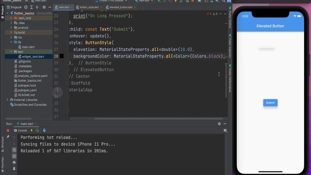 Flutter : Elevated button | Elevated Button Flutter | amplifyabhi смотреть онлайн