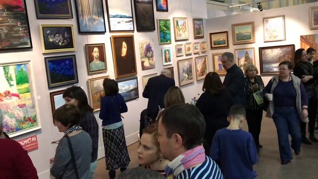 Выставка картин учащихся курсов живописи Импрессионист-МК . Гостиный Двор. Москва 19 января 2020 г. смотреть онлайн
