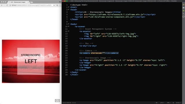 Stereoscopic images (A-Frame Tutorial - WebVR) смотреть онлайн