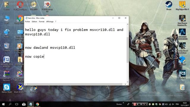 fix problem msvcr110.dll and msvcp110.dll assassins creed rogue смотреть онлайн