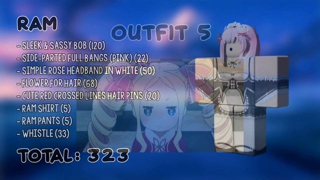 Re:Zero Roblox Outfit Ideas || ANIME смотреть онлайн