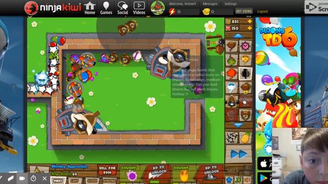 Play Bloons Tower Defense 5 BTD 5 Ninja Kiwi, Creators of the best free online TD games on the смотреть онлайн