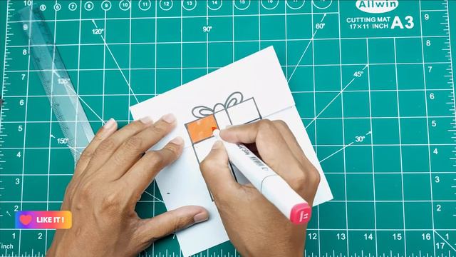 How to Draw a Present Gift Step by Step | Cute and Simple Surprise Gift Drawing Easy смотреть онлайн
