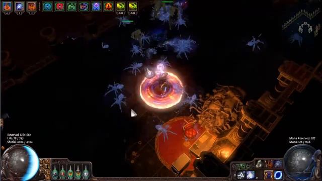 Path of Exile - Low-Life Spork Zombie build Lunaris3 run 1sec kill piety [PoE] смотреть онлайн