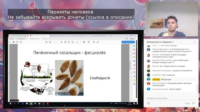 Паразиты человека! Малярийный плазмодий, печёночный сосальщик, бычий цепень, свиной цепень, аскарид смотреть онлайн