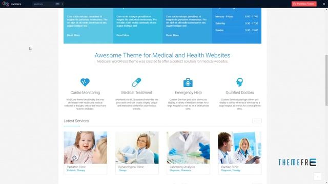 MediCure -“ Health and Medical Wordpress Theme смотреть онлайн