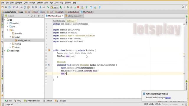 Video #7- Android Development Tutorial - Arithmetic Operator Example смотреть онлайн