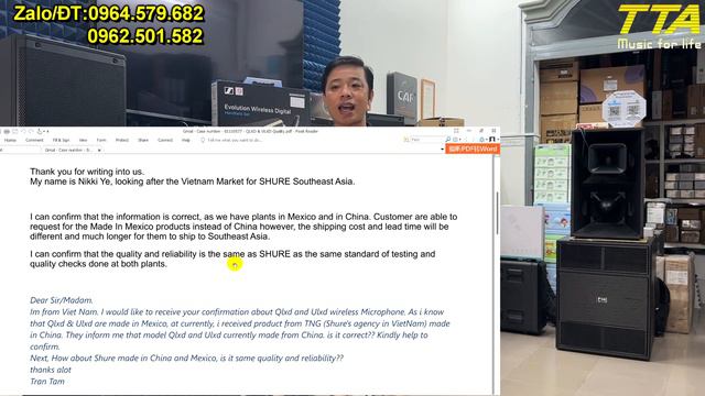Shure QLXD+ULXD Made in China === hàng nhái/Fake смотреть онлайн